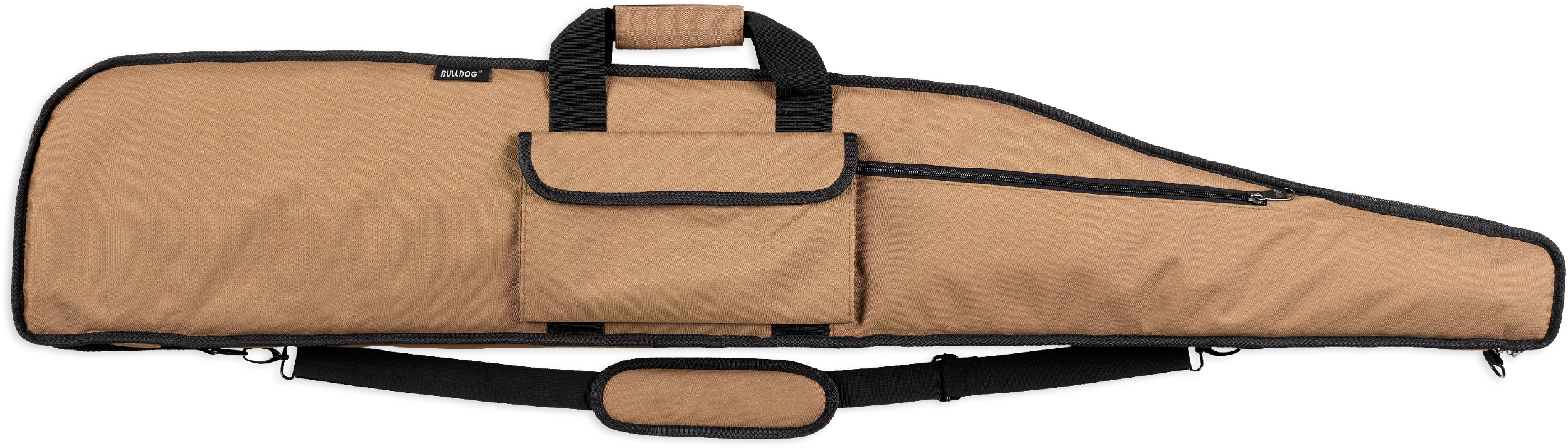 Bulldog BD370 Long Range Rifle Case 48" Tan with Black Trim Water-Resistant Nylon Rifle