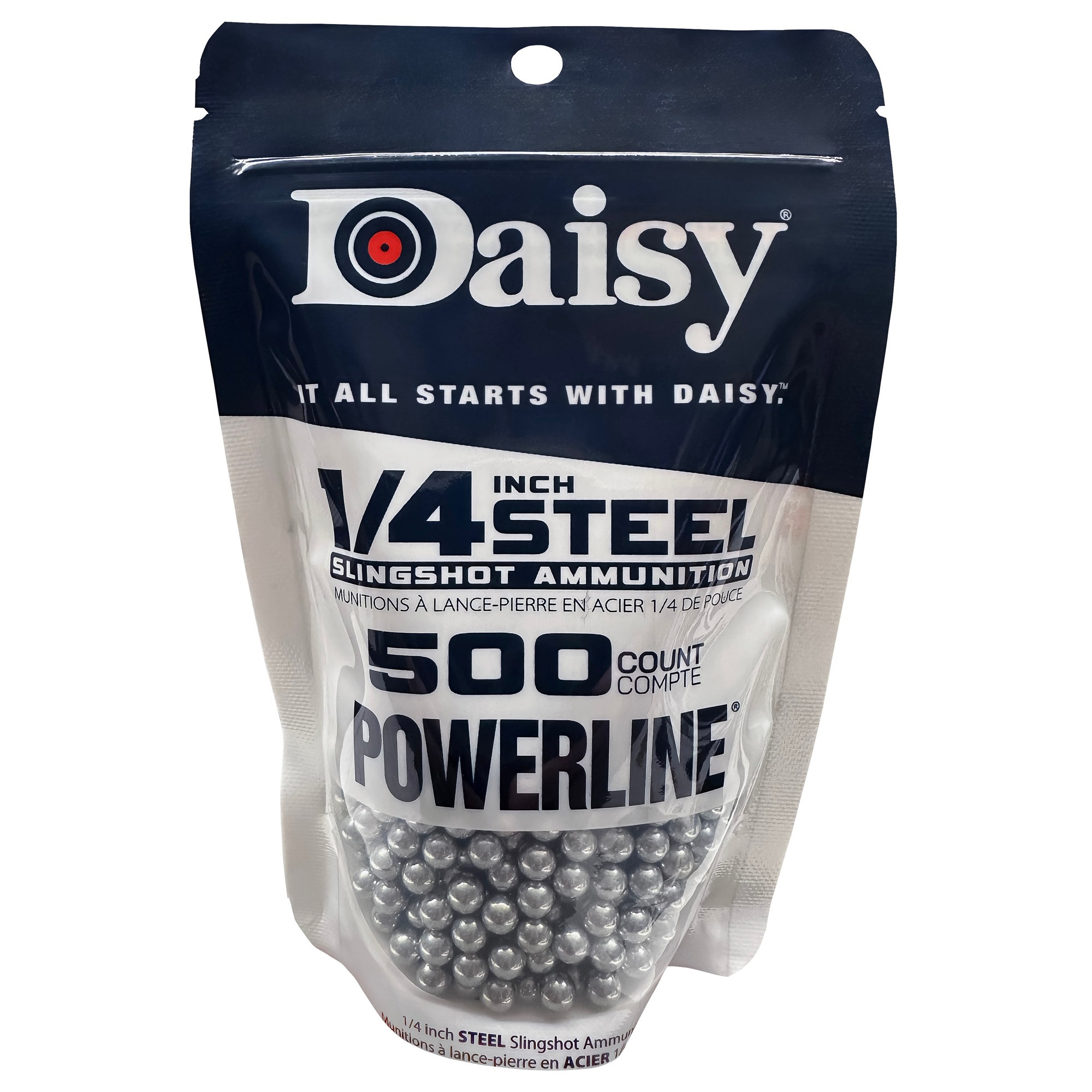 DAISY 1/4" STL SLINGSHOT AMMO 500CT