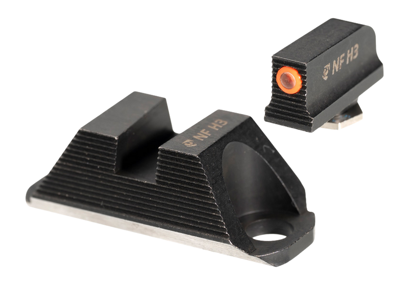 Night Fision Night Sight Set for Glock 19/45 Orange Front Blank Rear