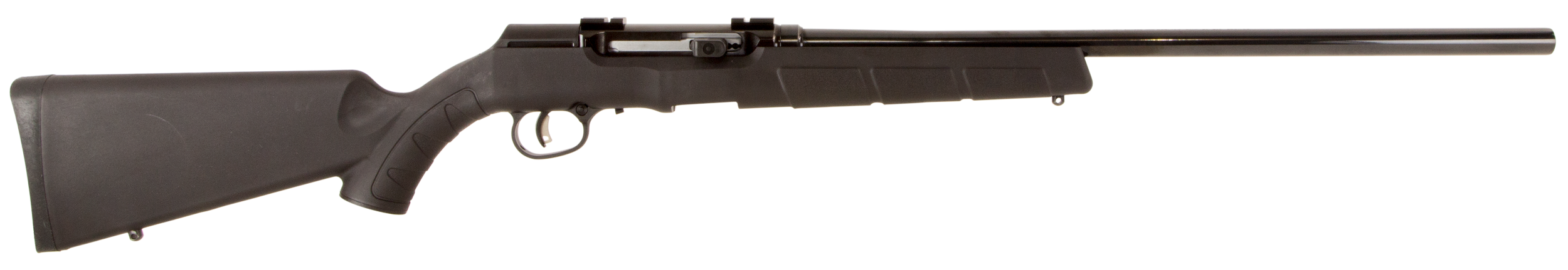 Savage Arms 47007 A Series Magnum Full Size 17 HMR 10+1 22" High Luster Heavy Barrel, High Luster Drilled & Tapped Carbon Steel Receiver, Matte Black Fixed Synthetic Stock, Right Hand