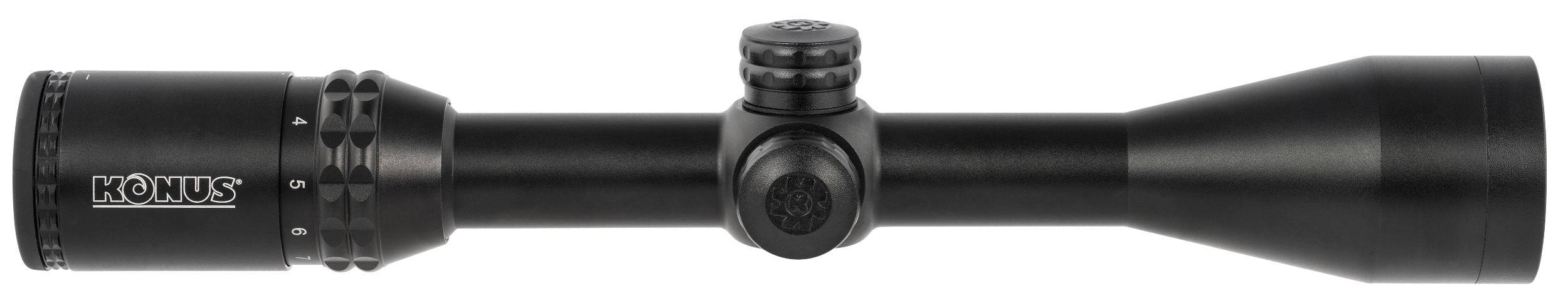 Konus 7279 KonusPro 275 Matte Black 3-10x 44mm 1" Tube Dual Illuminated Blue/Red Engraved 275 Ballistic Dot Reticle