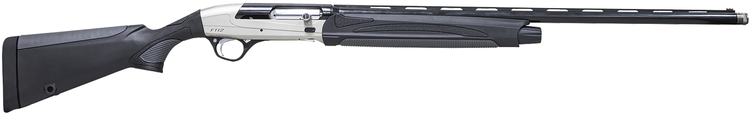 Pointer REXPFT12BS FT12 Field Trek Full Size 12 Gauge Semi-Auto 3" 5+1 28" Gray Cerakote Vent Rib Barrel, Gray Cerakote Aluminum Receiver, Fixed Black Synthetic Stock