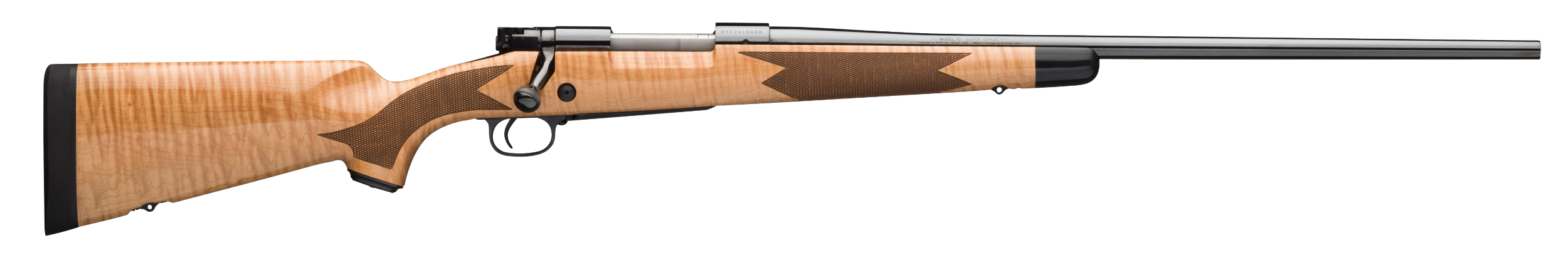 Winchester Repeating Arms 535218233 Model 70 Super Grade 300 Win Mag Caliber with 3+1 Capacity, 26" Barrel, High Polished Blued Metal Finish, & Gloss AAA Maple Stock Right Hand (Full Size)