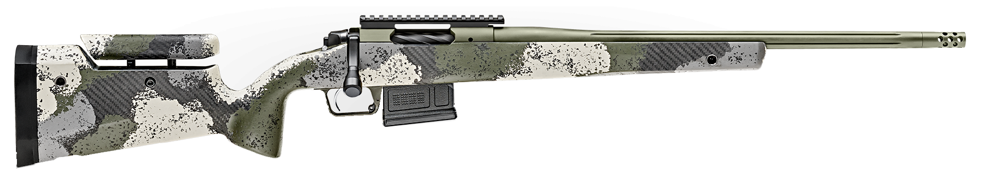 Springfield Armory BAW9206CMGA 2020 WayPoint  6mm Creedmoor 5+1 20" Evergreen Camo Hybrid Profile w/Adjustable Cheek Comb Stock Mil-Spec Green Cerakote Right Hand
