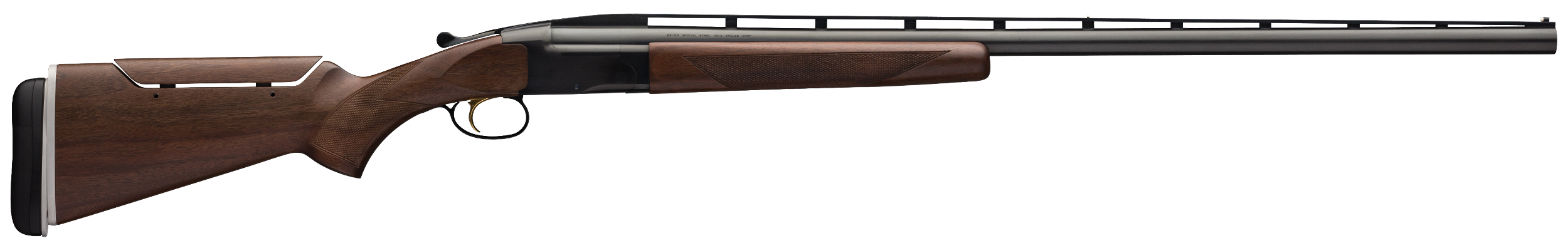 Browning 017081401 BT-99  Full Size 12 Gauge Break Open 2.75" 1rd 34" Satin Blued Back-Bored Vent Rib Barrel, Steel Receiver, Grade I Black Walnut Graco Pro Fit Adjustable  Stock, Right Hand