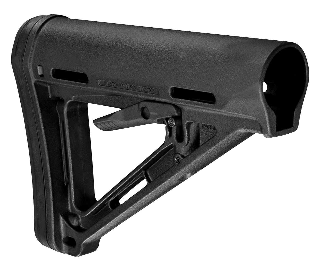 Magpul MAG401BLK MOE Carbine Stock Black Synthetic with AR-15, M16, M4 with Commercial Tube (Tube Not Included)