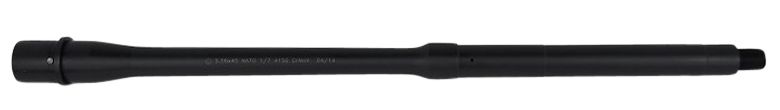 Ballistic Advantage BABL556015M Modern Series  5.56x45mm NATO 16" Black QPQ Finish 4150 Chrome Moly Vanadium Steel Material Midlength with Government Profile for AR-15