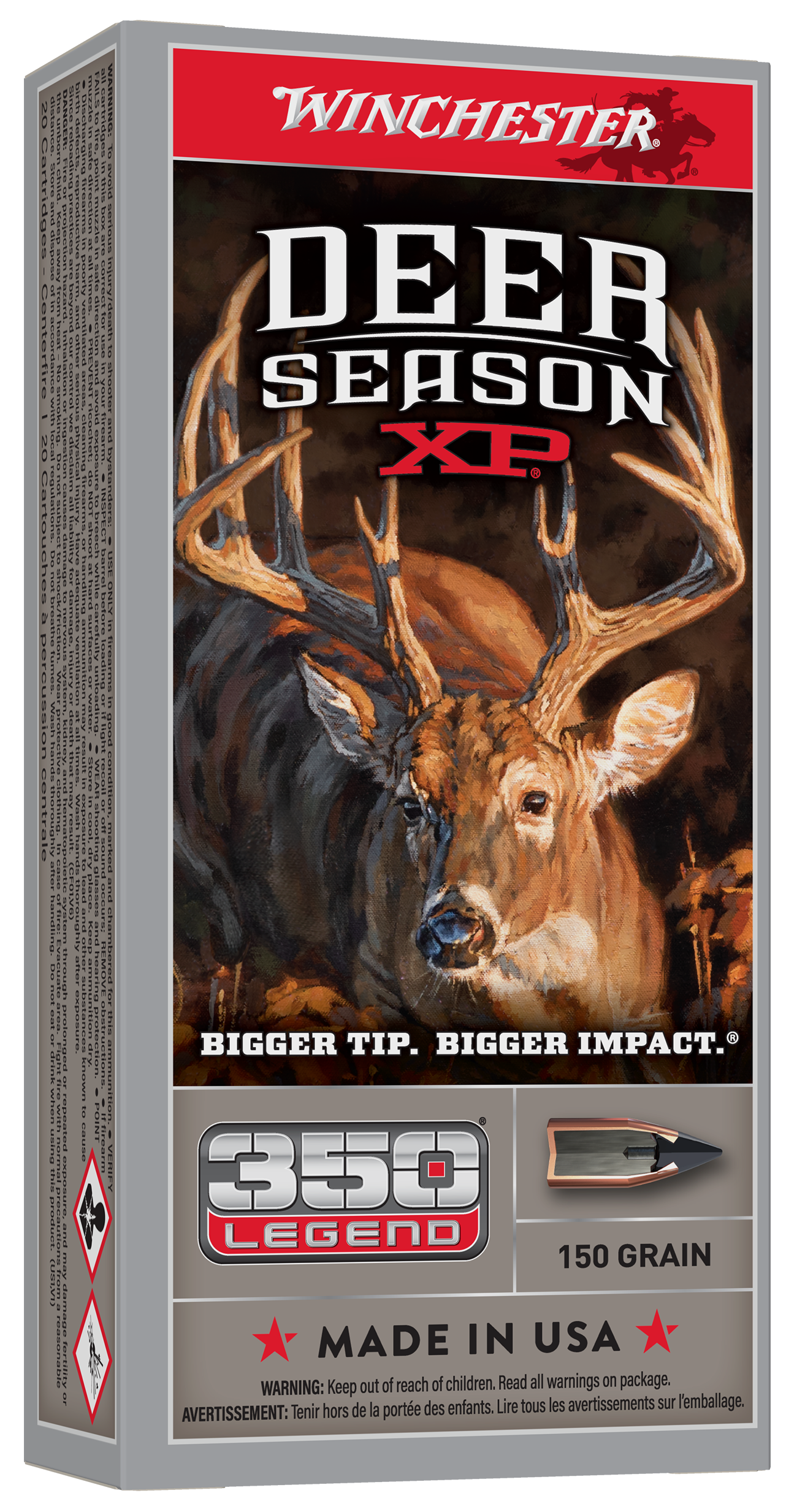 Winchester Ammo X350DS Deer Season XP 350Legend 150gr Extreme Point 20 Per Box/10 Case