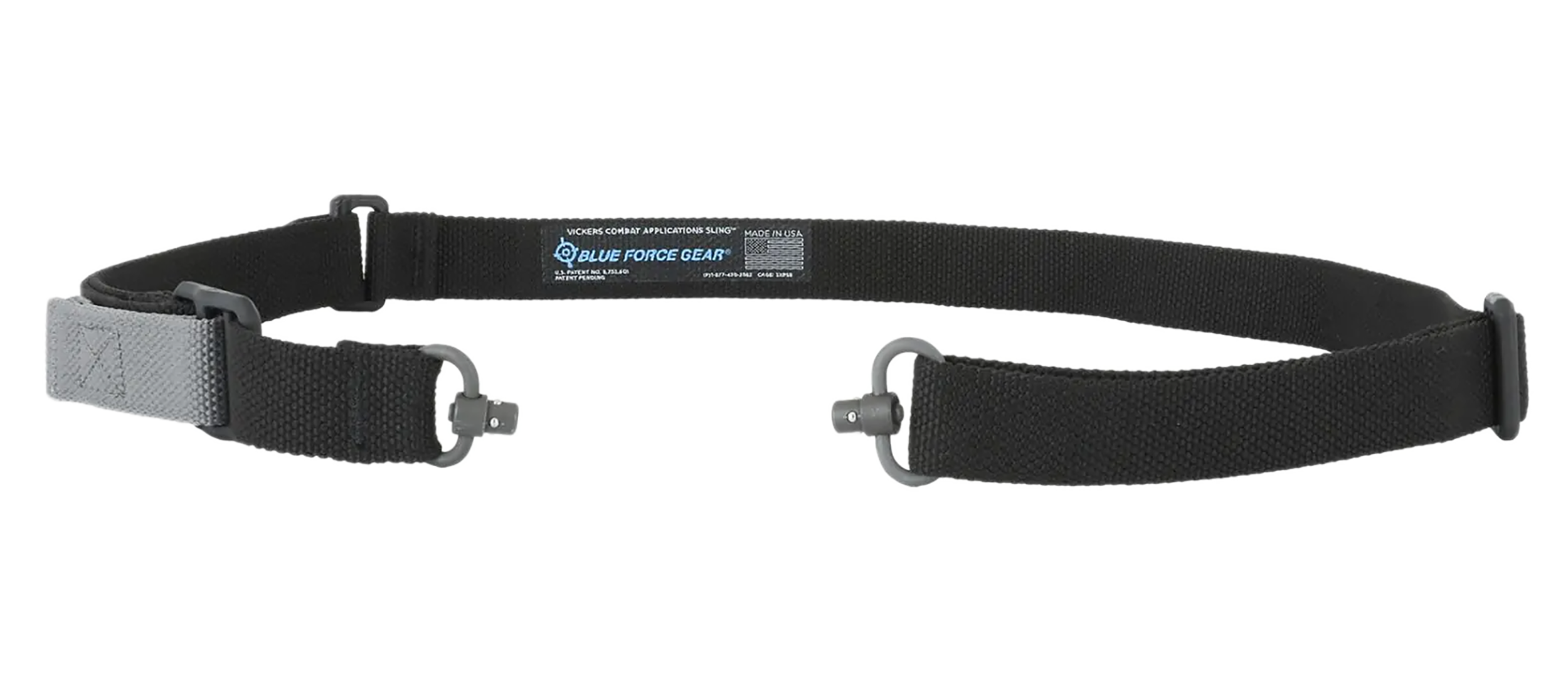 Blue Force Gear VCASPB100AABK Vickers Push Button Sling Black Cordura 36"-62" OAL