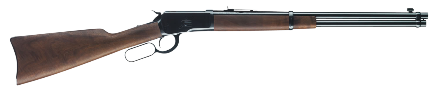 Winchester Repeating Arms 534177124 Model 1892 Carbine Full Size 44 Rem Mag 10+1 20" Brushed Polish Blued Steel Barrel, Drilled & Tapped Steel Receiver, Black Walnut Straight Grip Synthetic Stock