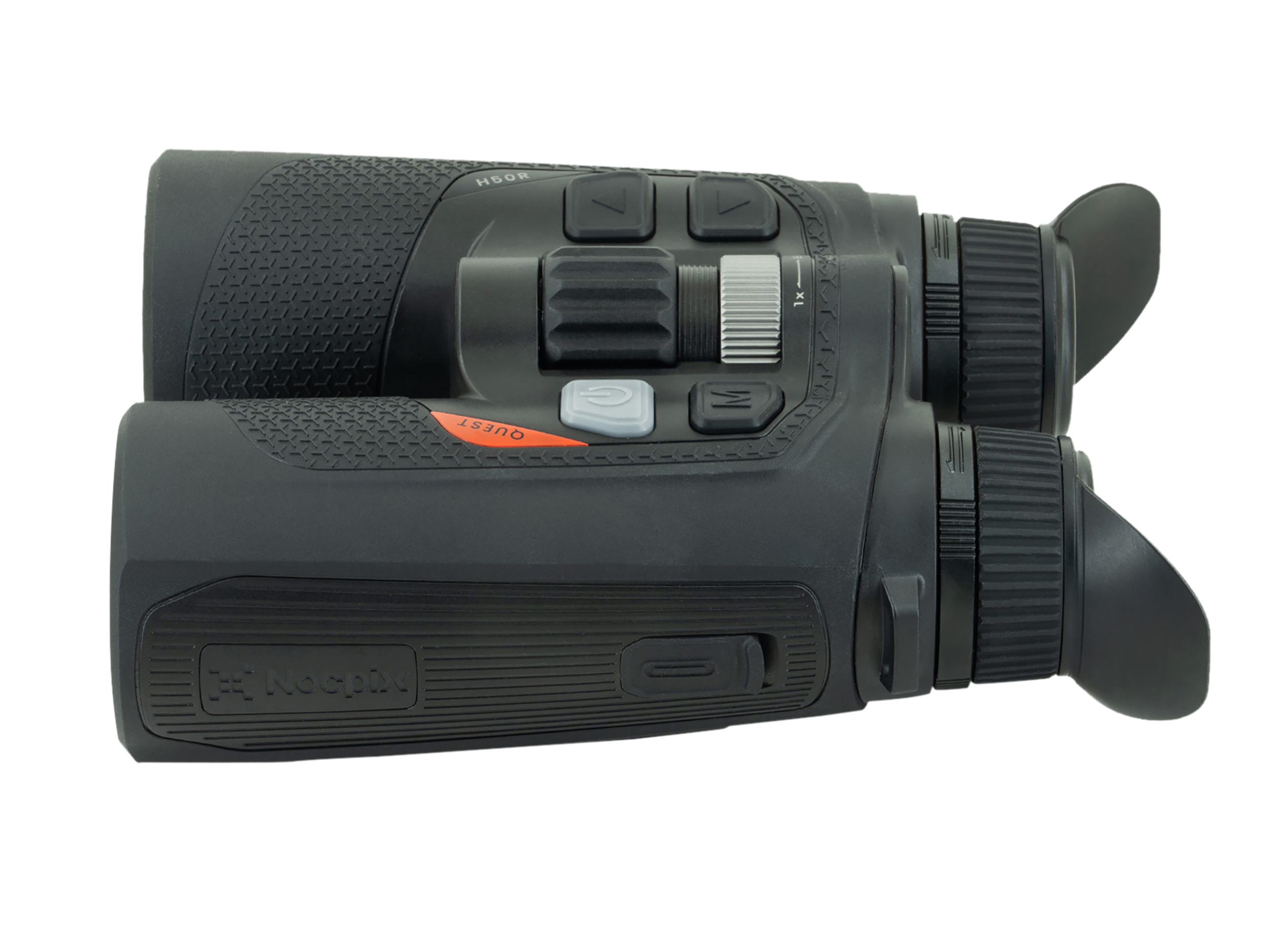 Nocpix QUESTH50R Quest H50R LRF Thermal Rangefinding Binocular Black 4x50mm, 640x480 12 Microns 60Hz Resolution, Zoom Digital 8x
