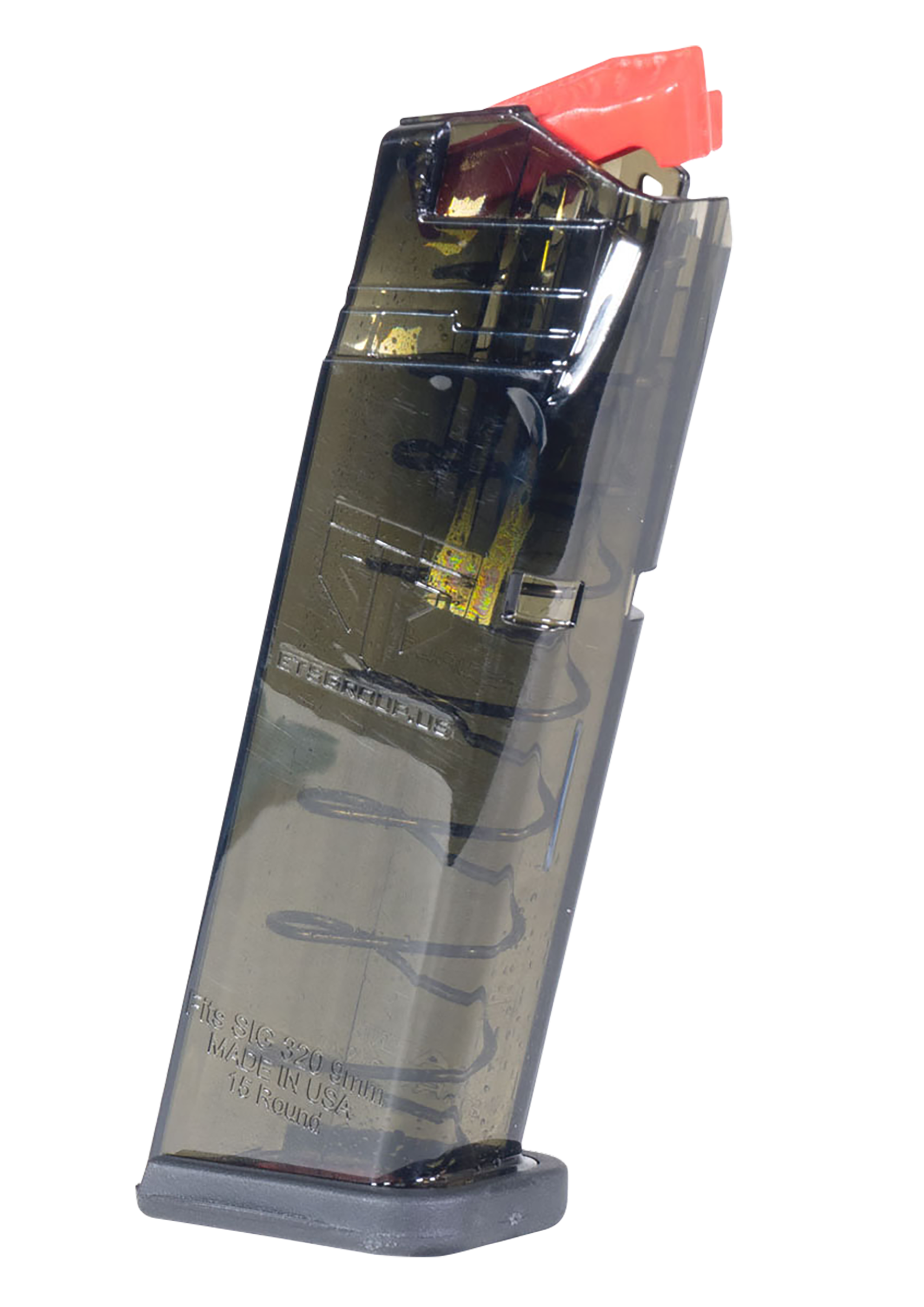 ETS Group OMGSG932015 Omega 15rd 9mm Fits Sig P320 Translucent Smoke