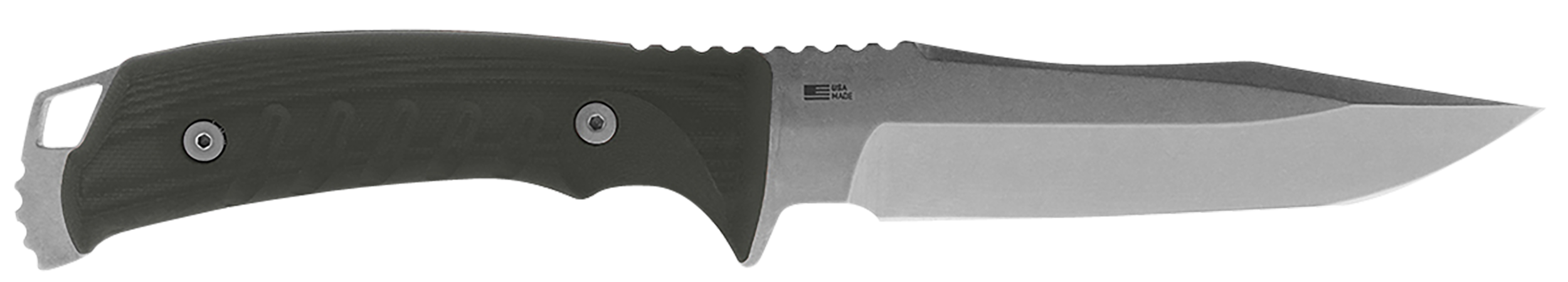 S.O.G SOG-UF1001-B Pillar  5" Fixed Clip Point Plain Stonewashed S35VN SS Blade Black Canvas Micarta Handle Includes Sheath