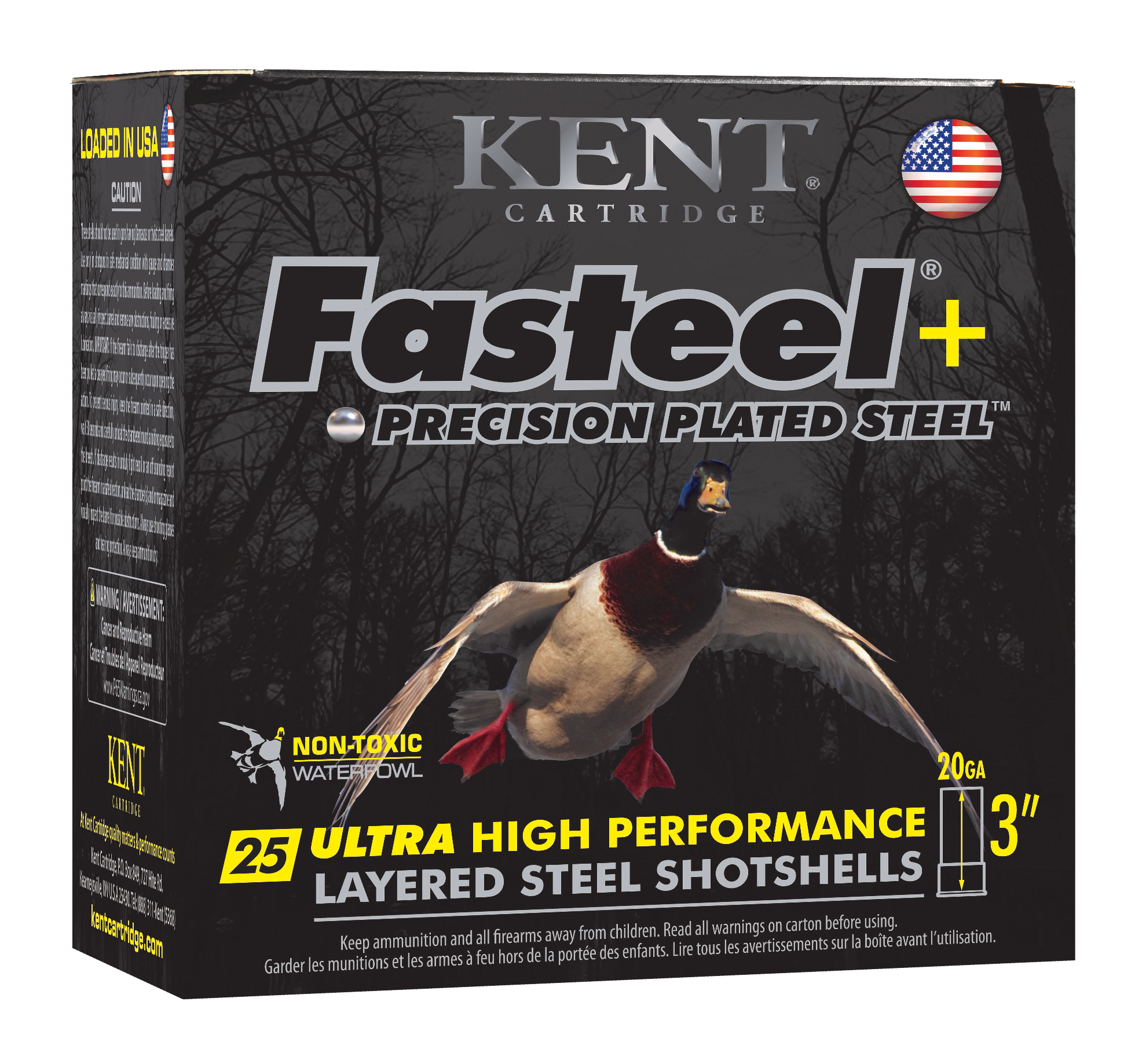 Kent Cartridge K203FSP282X4 Fasteel +  20 Gauge 3" 1 oz 2/4 Shot 25 Per Box/ 10 Case