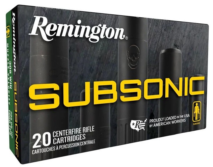 Remington Subsonic 308 Win 190gr BHP 20rd Box
