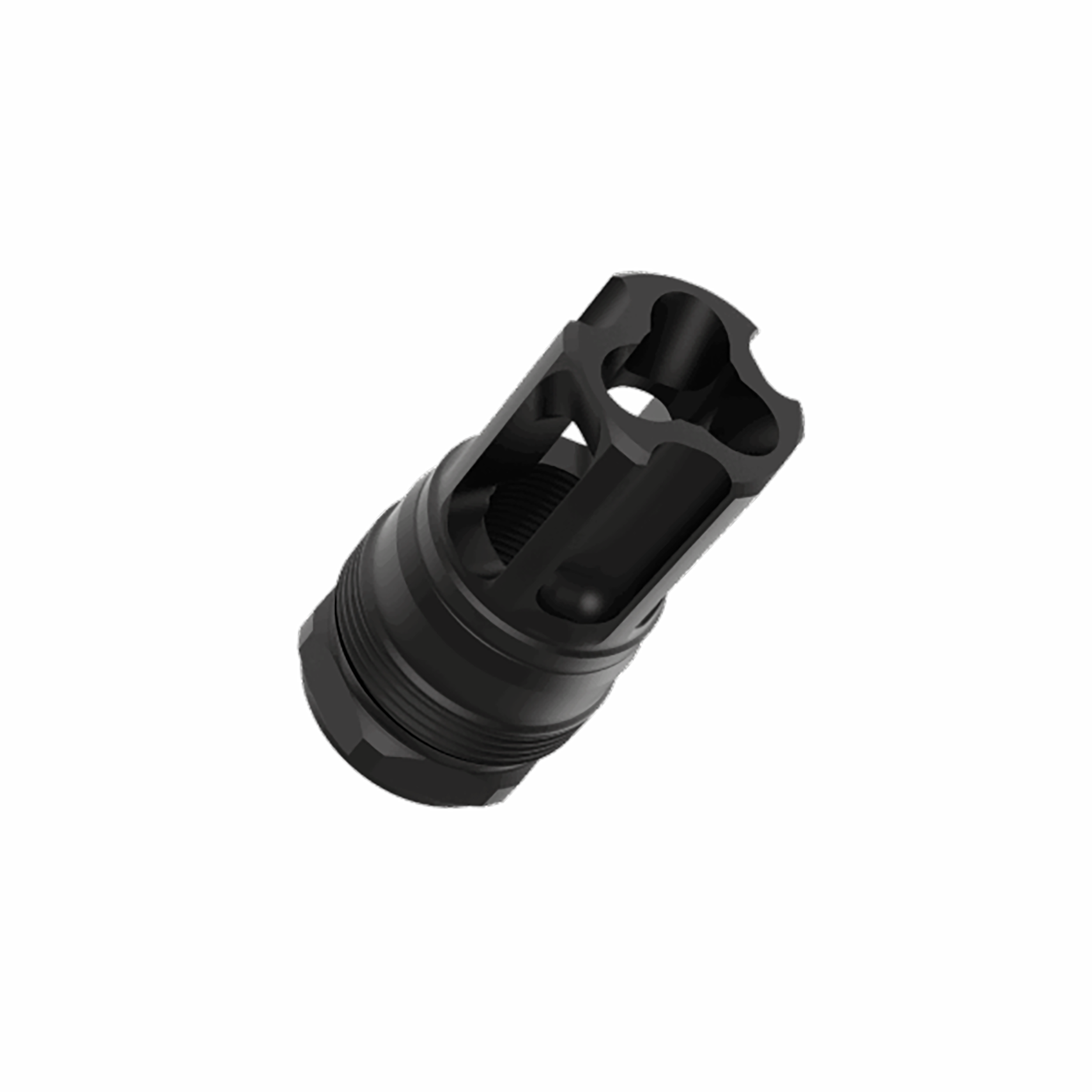 Liberty Precision Machine LPM-2001 Eclipse Flash Hider Black Stainless Steel 1/2"x28 Threads 1.70"