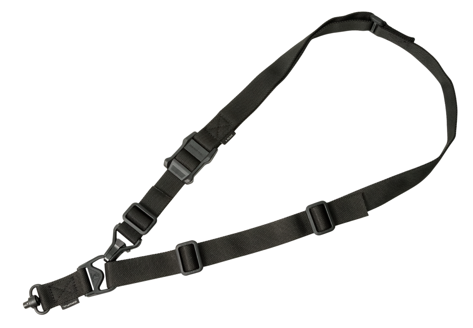 Magpul MAG515BLK MS3 Single QD Sling GEN2 Black Nylon 48"-60" OAL Adjustable One-Two Point Rifle