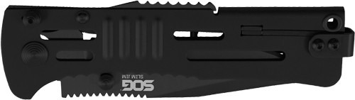 SOG KNIFE SLIM JIM BLACK TINI BLACK CLIP POINT 3.18" BLADE
