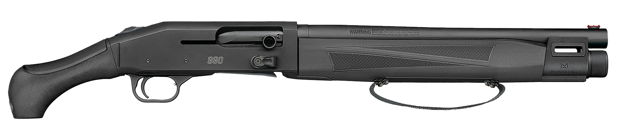 Mossberg 83001 990 AfterShock 12 Gauge Semi-Auto 3" 5+1 14.75" Matte Blued Barrel, Strapped w/M-LOK Forend, Matte Blued Receiver, Black Synthetic Aftershock Grip, Ambidextrous