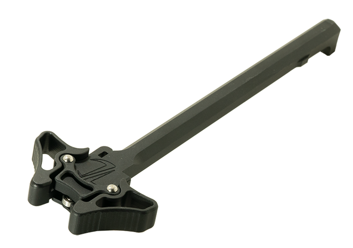TIMBER CREEK OUTDOOR INC EMAMBICHBL Enforcer Mini Ambidextrous Charging Handle AR-Platform Black Hardcoat Anodized Aluminum