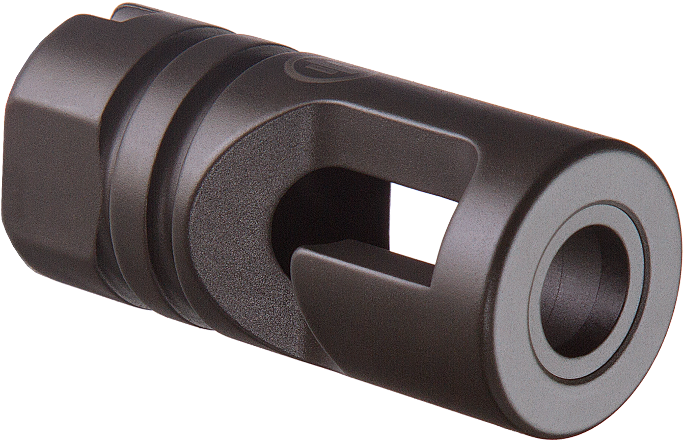 Primary Weapons 3JTC14F1 JTAC 47 Compensator Black 4140 Steel w/M14x1 LH Threads, 2.20" OAL & .900" Diameter For 7.62x39mm/5.45x39mm AR-Platform
