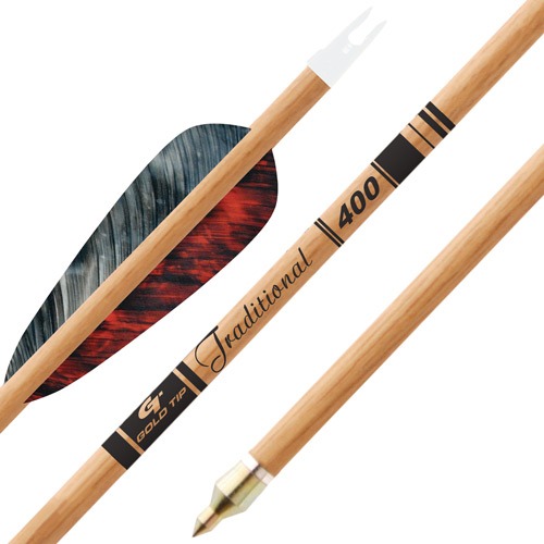GOLD TIP ARROW TRADITIONAL 4" FEATHERS 1/2DOZ