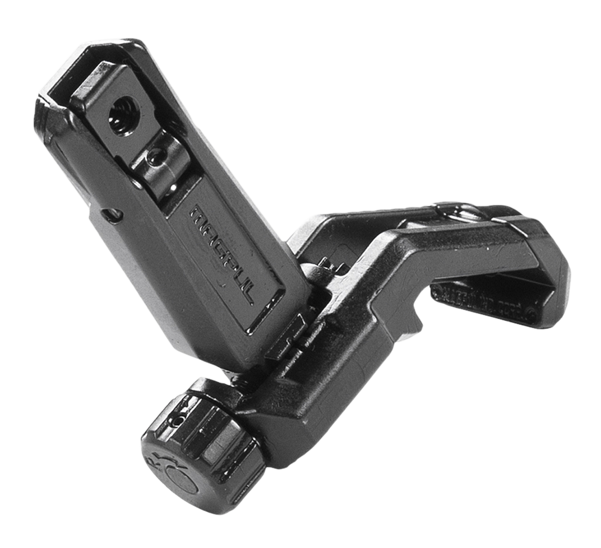Magpul MAG526-BLK MBUS Pro Offset Sight Rear  QPQ Melonited Steel Construction for AR-15