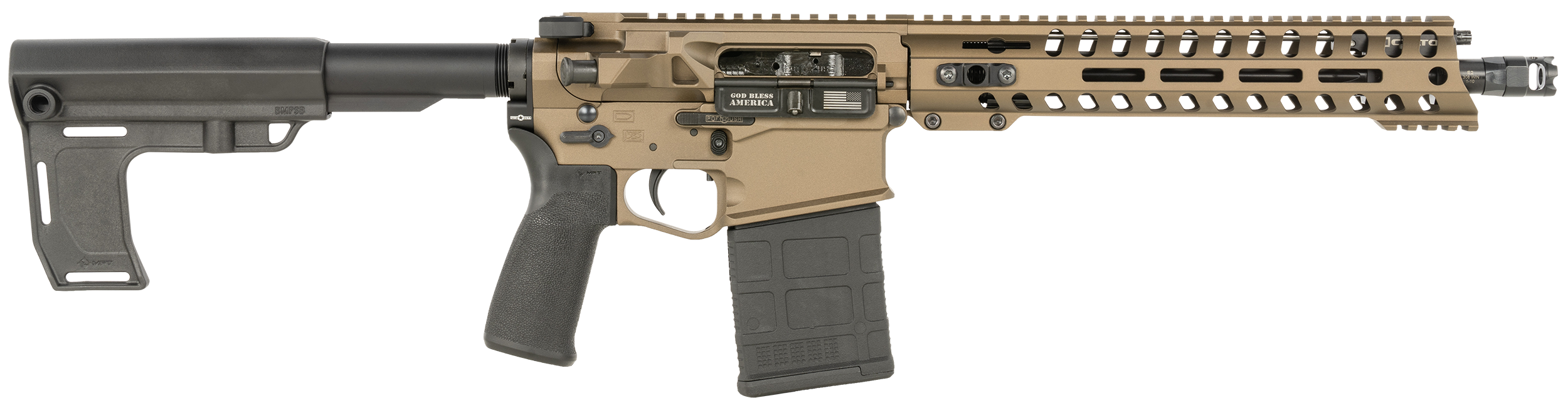 Patriot Ordnance Factory 1600 Revolution DI 308 Win 20+1 12.50" Bronze Cerakote