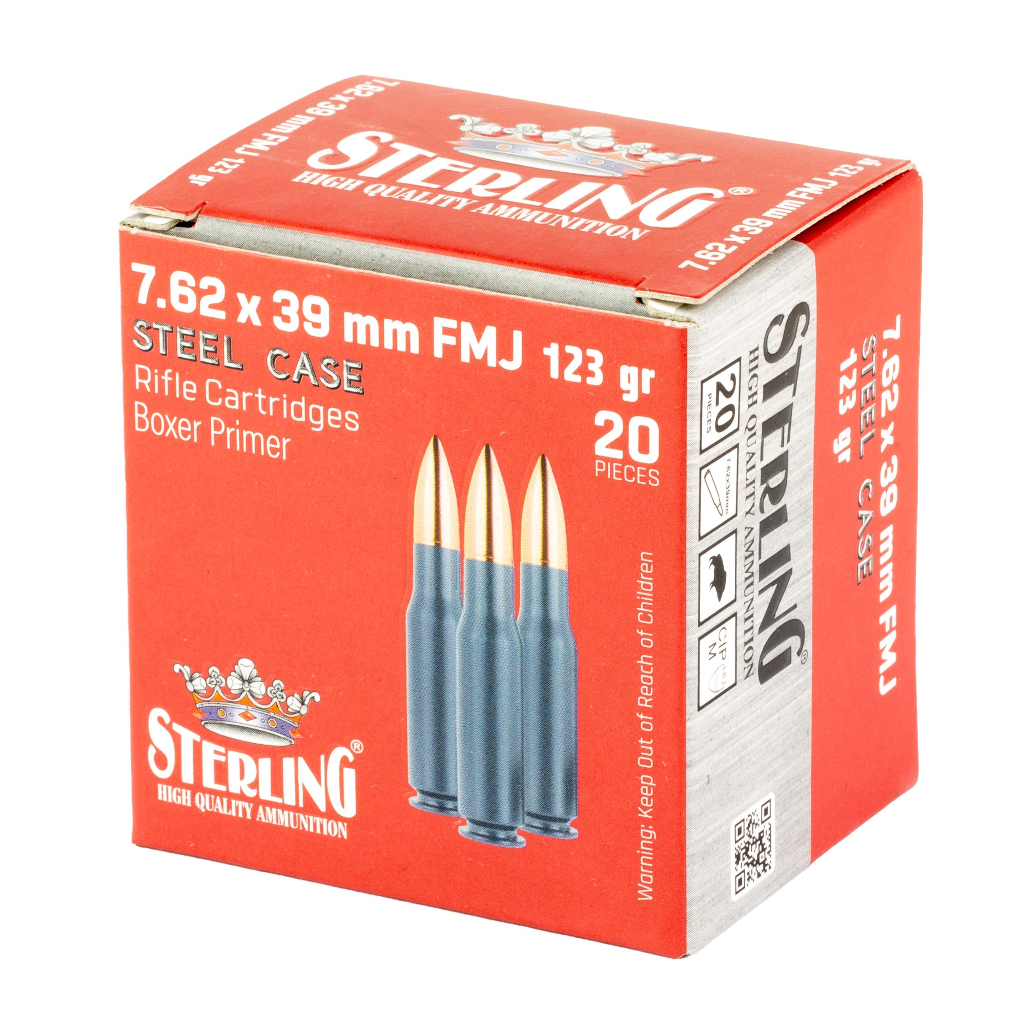 STERLING SC 762X39 123GR FMJ 20/1000