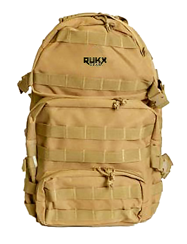 Rukx Gear ATICT3DT Tactical 3 Day Tan 600D Polyester