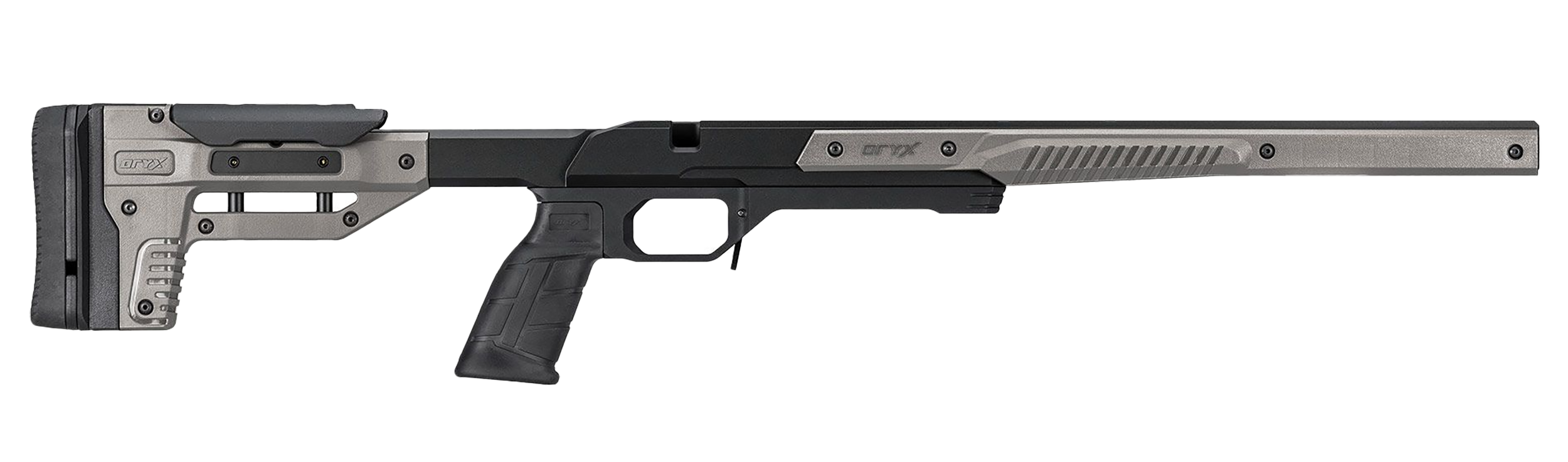 Mdt Sporting Goods Inc 104781GRY Oryx Rifle Chassis Gray Aluminum Fits Ruger 10/22