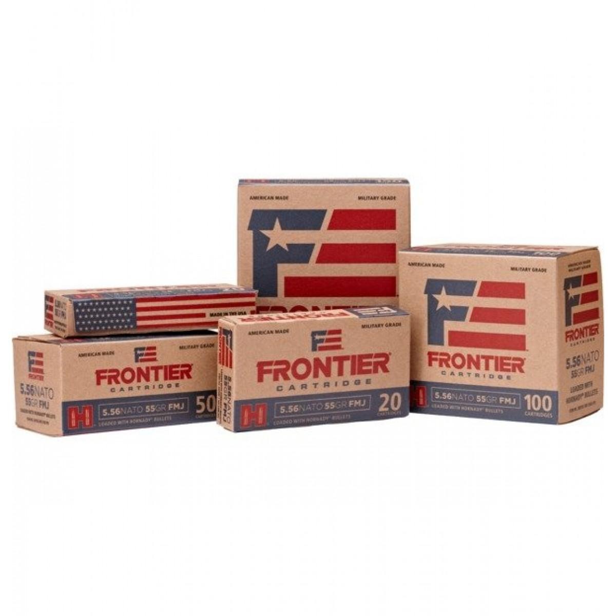 Hornady Frontier NATO Rifle Ammunition 5.56X45 NATO 62 gr FMJ 3060 fps 500/ct Case (25-20/ct)