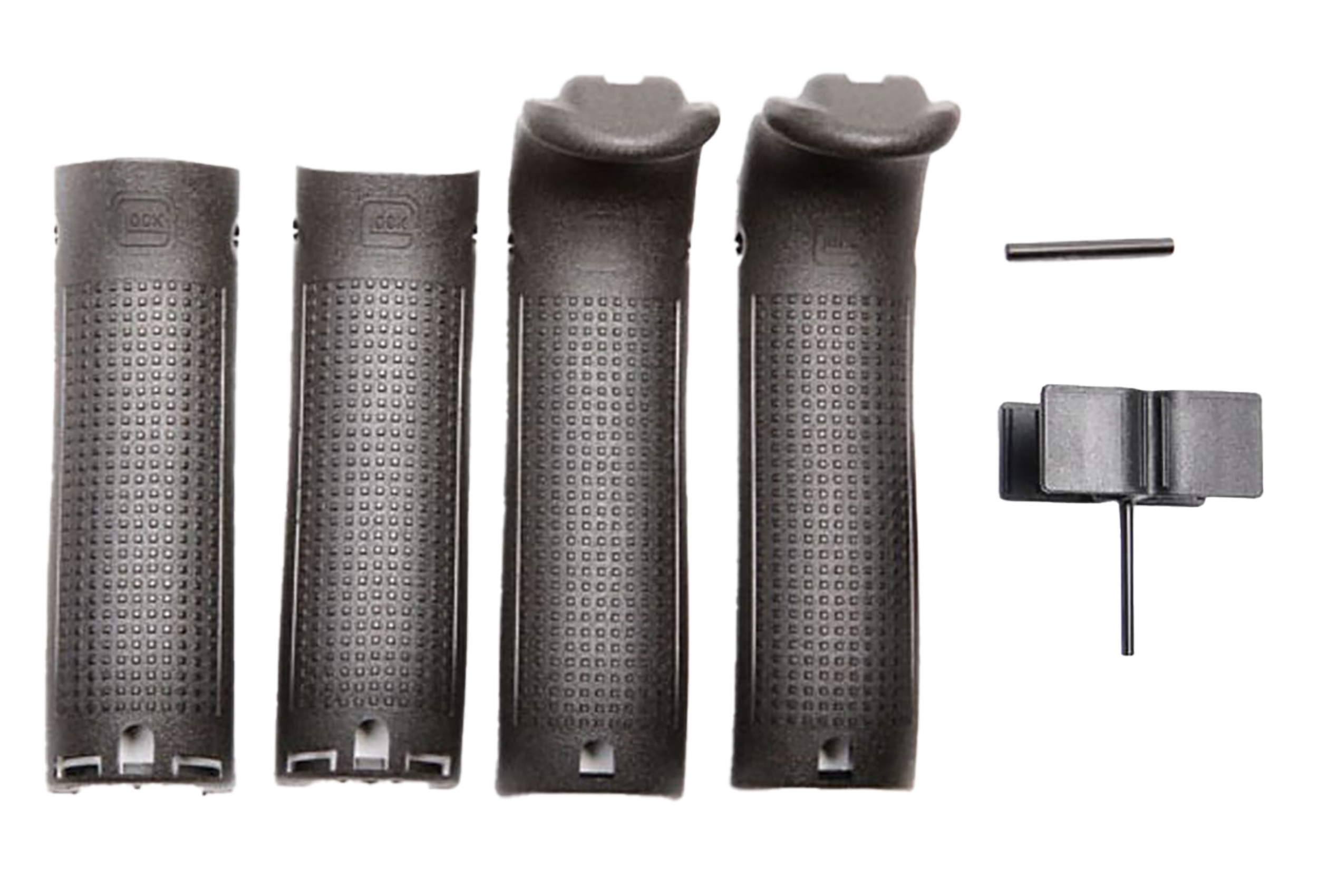 Glock 30819  Backstrap/Beavertail Set Compatible w/ Glock 20/21/40/41 Black Polymer
