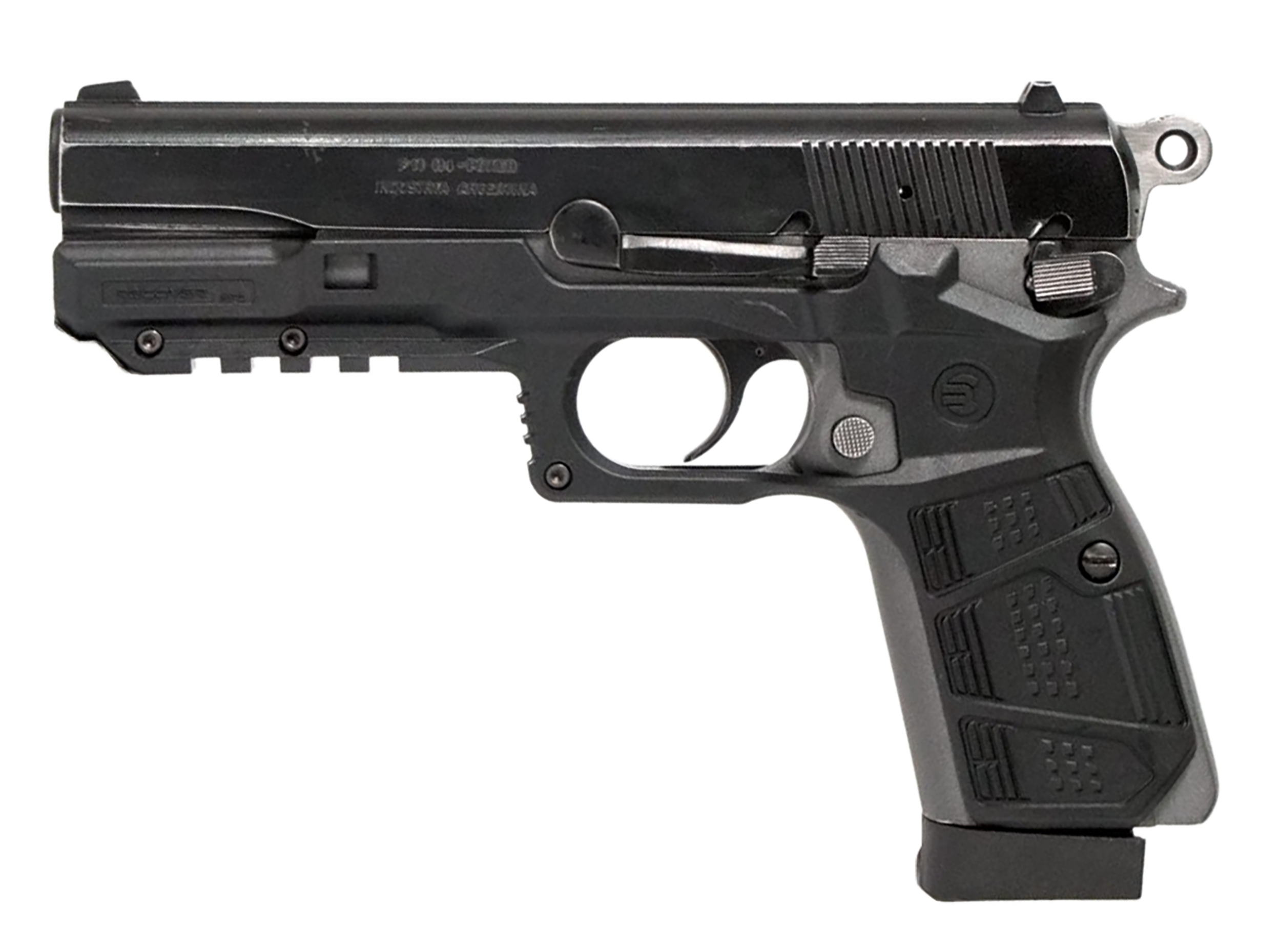 Recover Tactical HPC01 Grip & Rail System  Black Polymer Picatinny for Browning Hi-Power