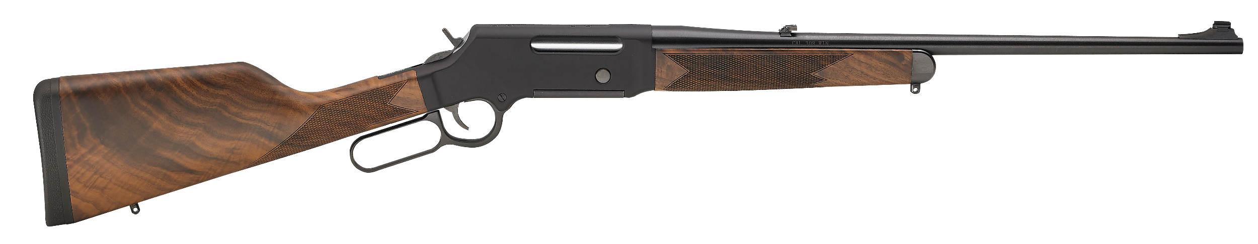 Henry H014S243 Long Ranger Full Size 243 Win 4+1 20" Blued Steel Barrel, Black Hard Coat Anodized Steel Receiver, American Walnut Stock Right Hand