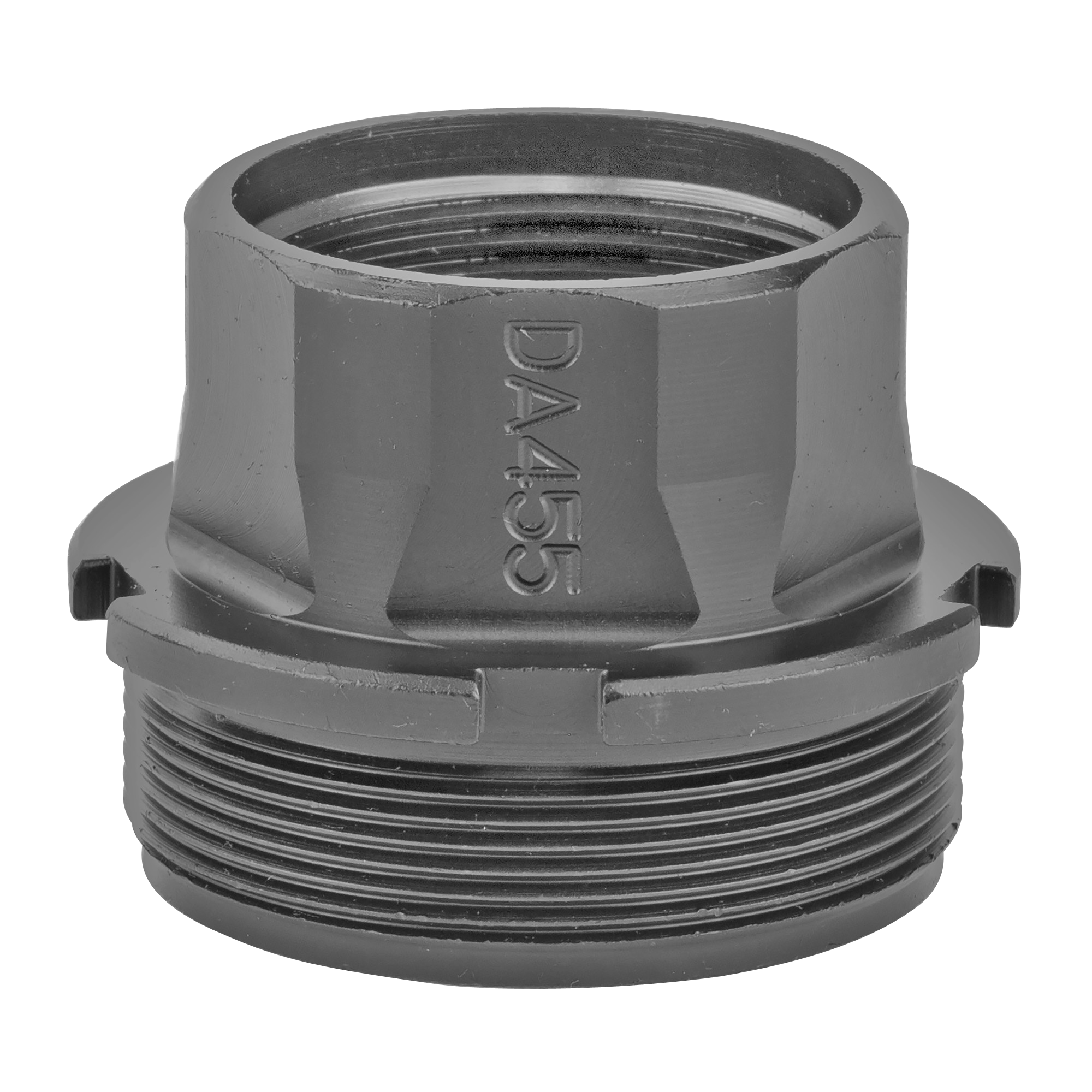 Dead Air DA455 Xeno Adapter  4140 Steel Black Nitride