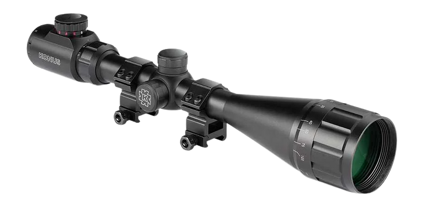 Konus 7349 Fighter 4-16x50mm Illuminated BDC Reticle, Includes Rings