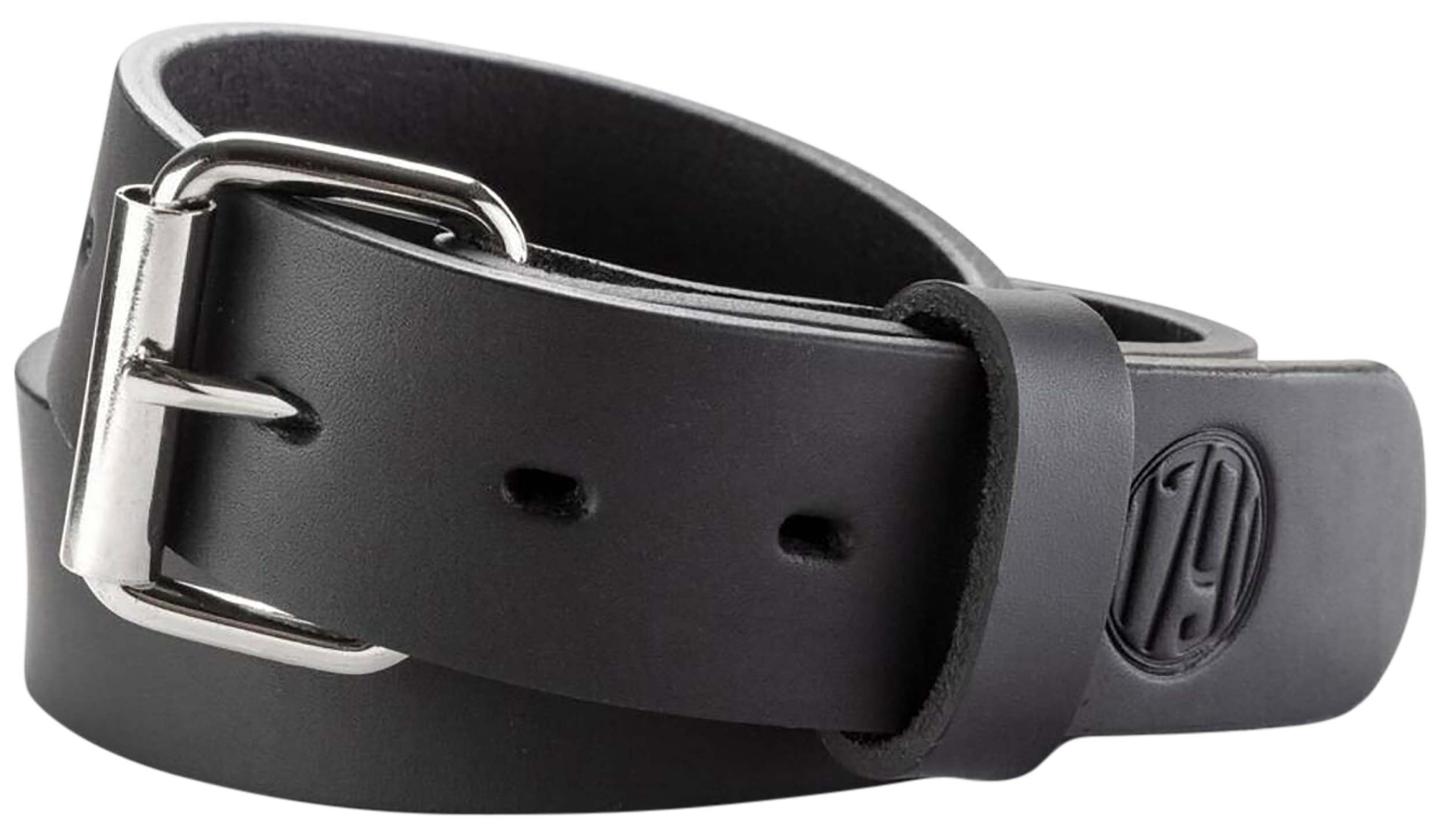 1791 Gunleather BLT013842SBLA 01 Gun Belt Stealth Black Leather 38/42 1.50" Wide Buckle Closure