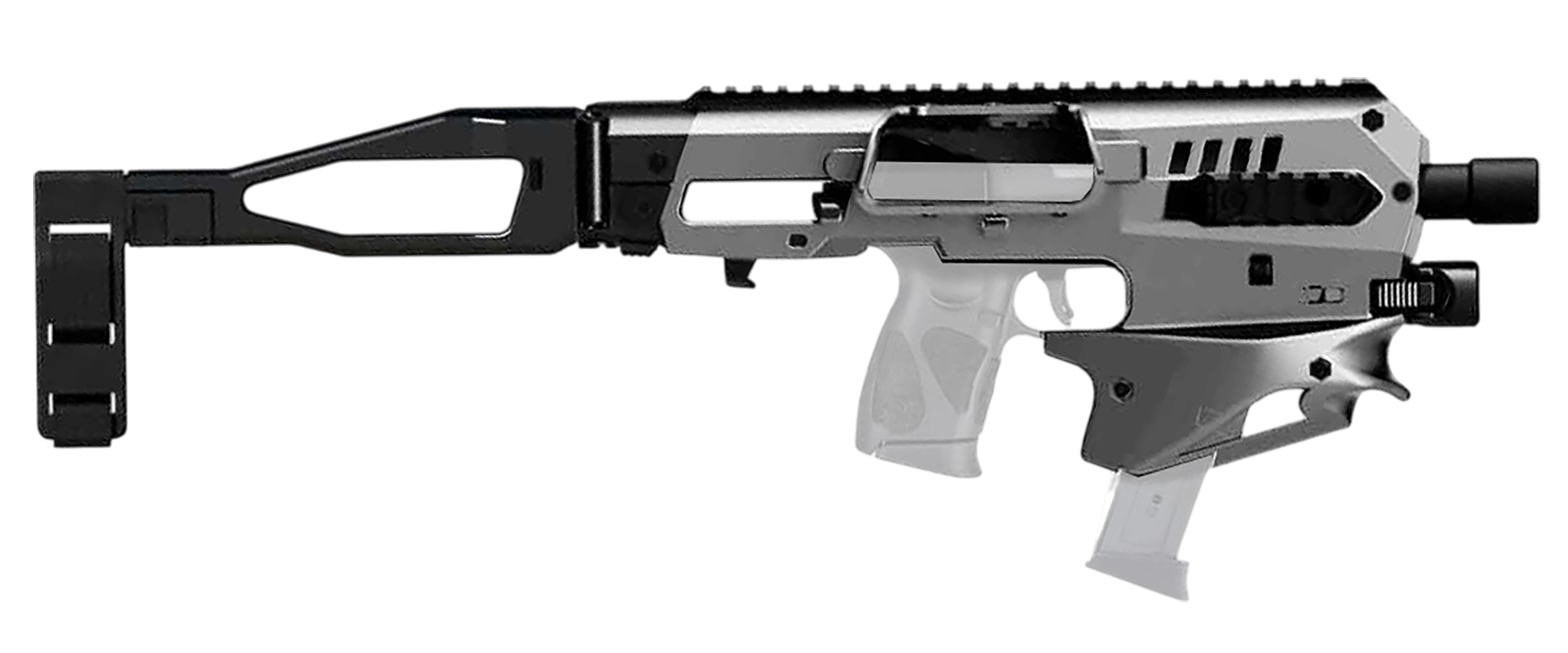 Meta Tactical Llc MCKGEN2TU Micro Conversion Kit Fits Glock Gen2 Tungsten Synthetic Stock