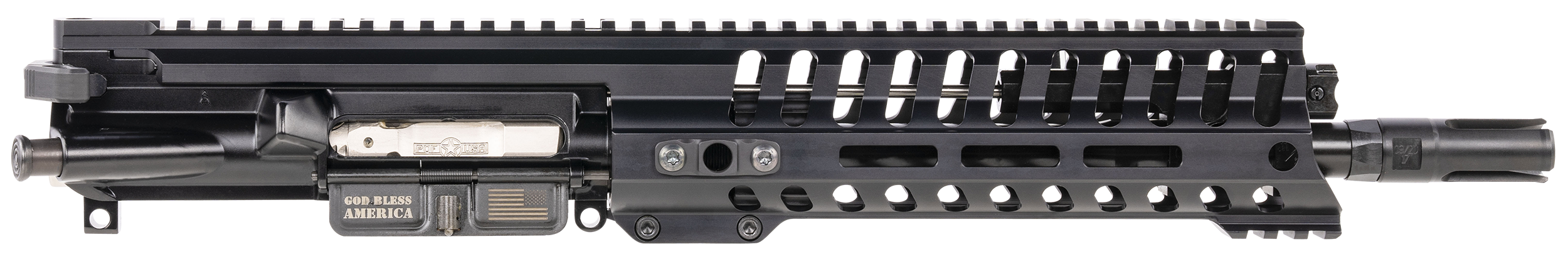 Patriot Ordnance Factory 01269 P415 Complete Upper (Piston Driven) 5.56x45mm NATO 10.50" Black Nitride Barrel  Aluminum Black Anodized Receiver 9" M-LOK Handguard