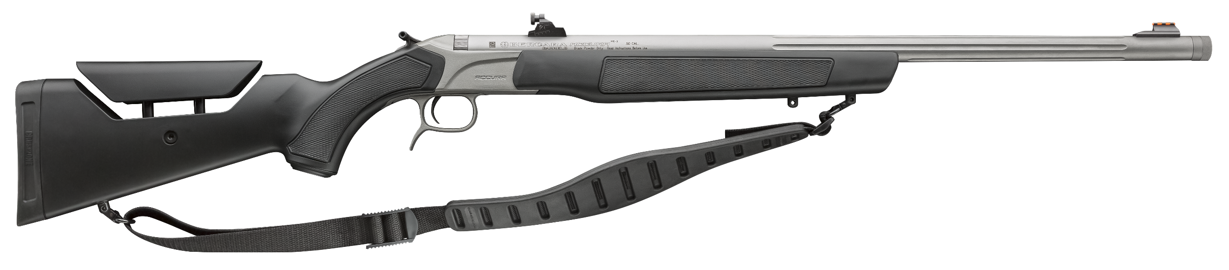 CVA PR3241S Accura MR-X 50 Cal 209 Primer 26" Matte Fluted Stainless Steel Threaded Barrel, Drilled & Tapped Stainless Steel Receiver, Adjustable Black Synthetic Stock
