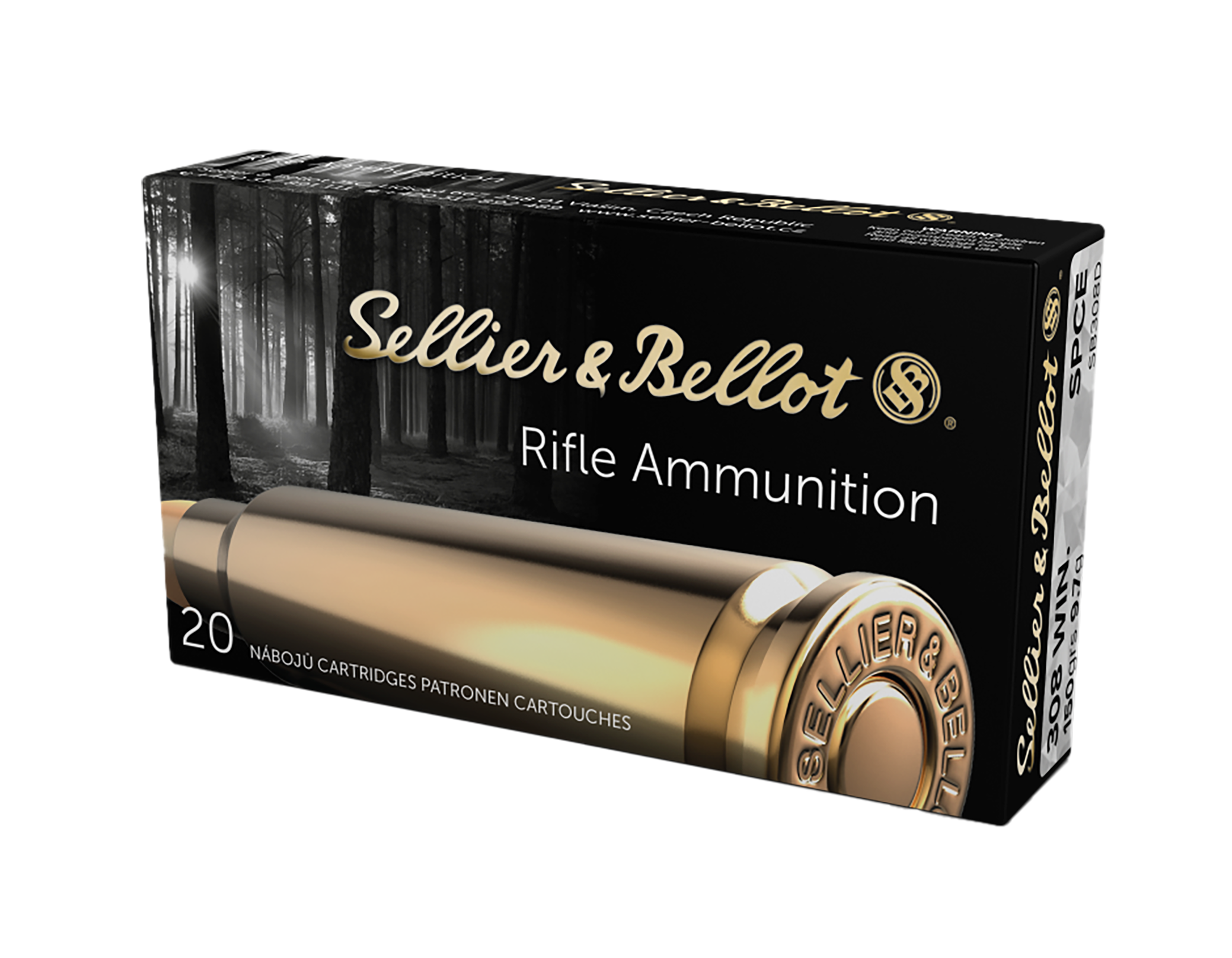 Sellier & Bellot SB308D Rifle  308Win 150gr Soft Point Cut Through Edge 20 Per Box/25 Case
