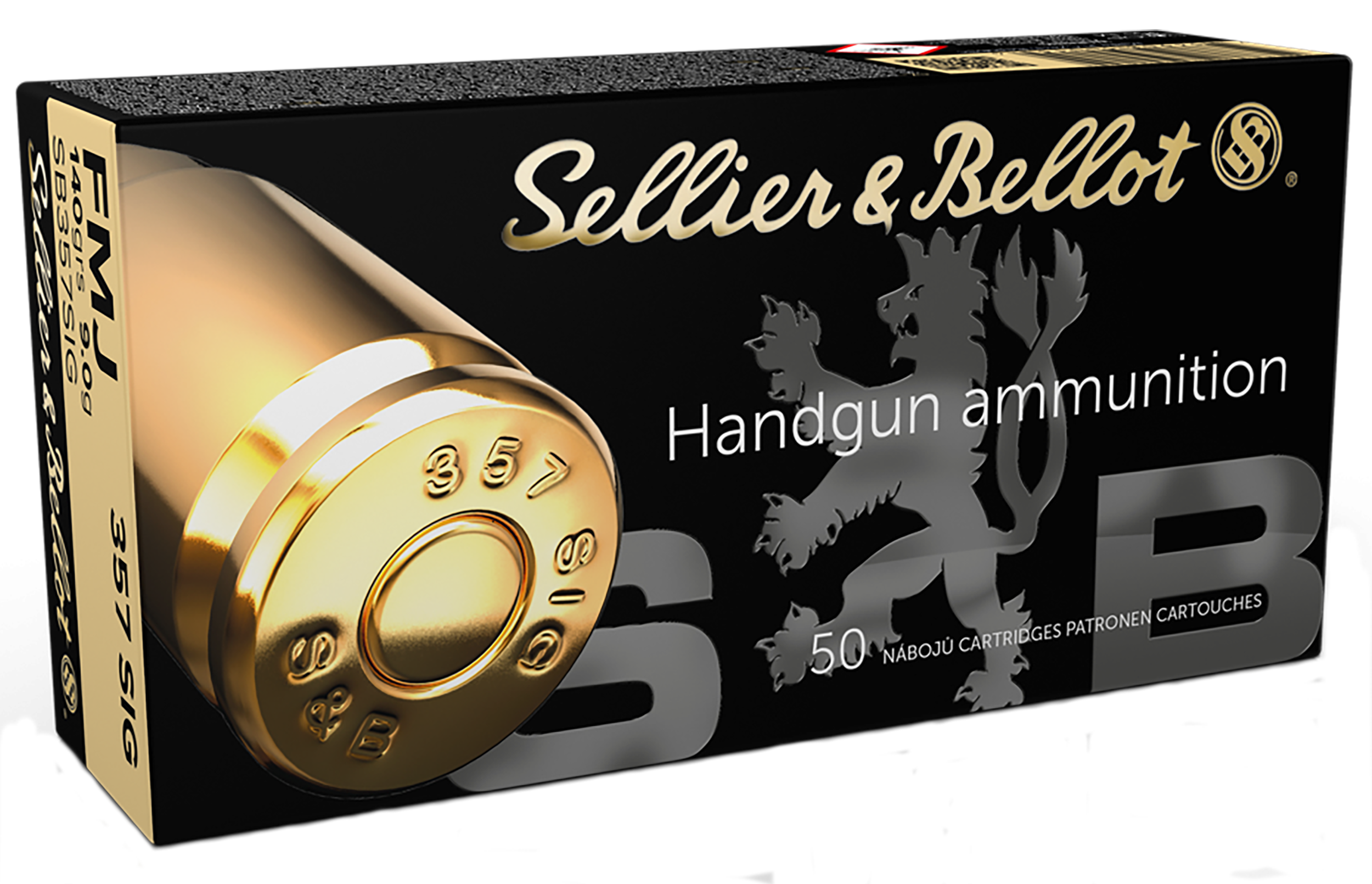 Sellier & Bellot SB357SIG Handgun 357Sig 140gr Full Metal Jacket 50 Per Box/20 Case
