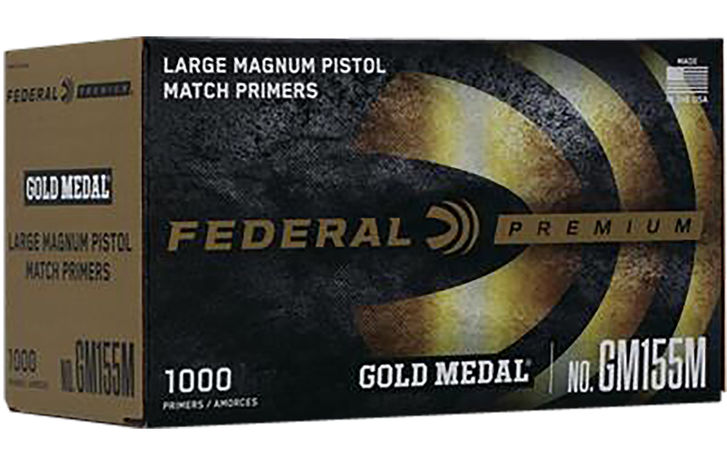 Federal GM155M Gold Medal Premium Large Pistol Multi Caliber Handgun 1000 Per Box/5 Case
