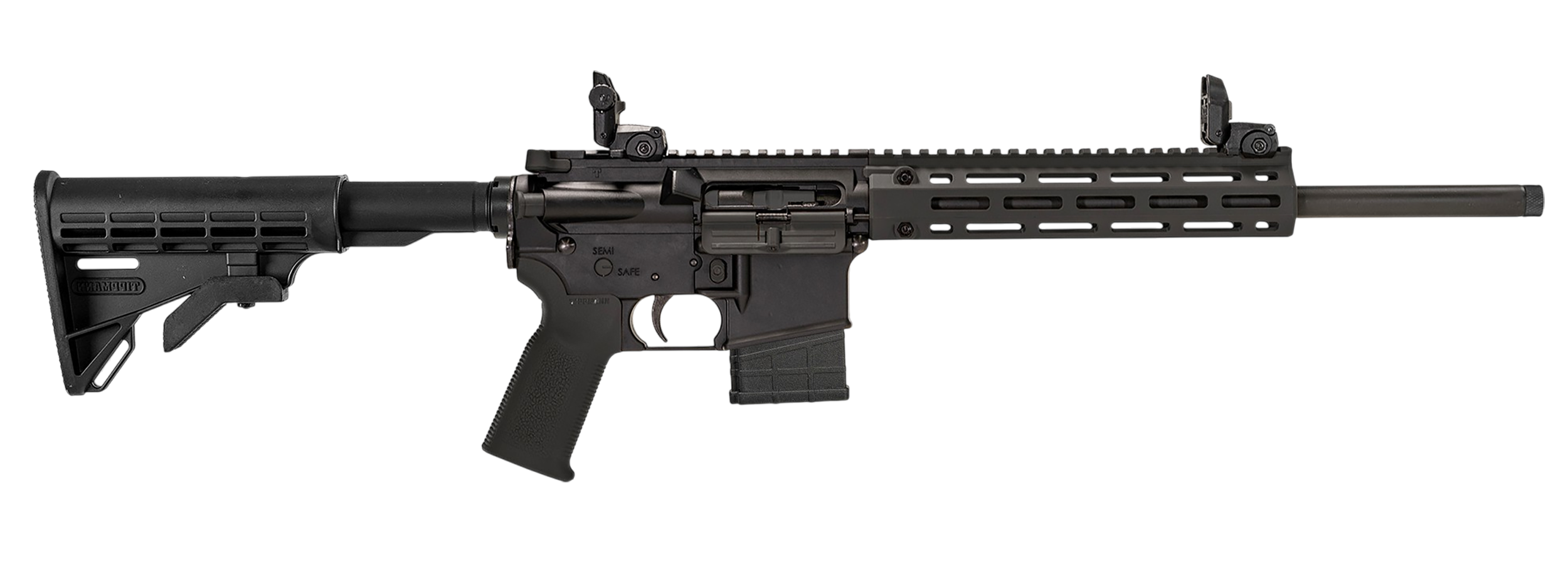 Tippmann Arms A101333 M4-22 LTE 22 LR 10+1 16" Black Parkerized Threaded Barrel, Matte Black Aluminum Receiver w/Picatinny Rail, M-LOK Handguard, Composite Forend, Black Polymer Stock Black Gen2 Grip,