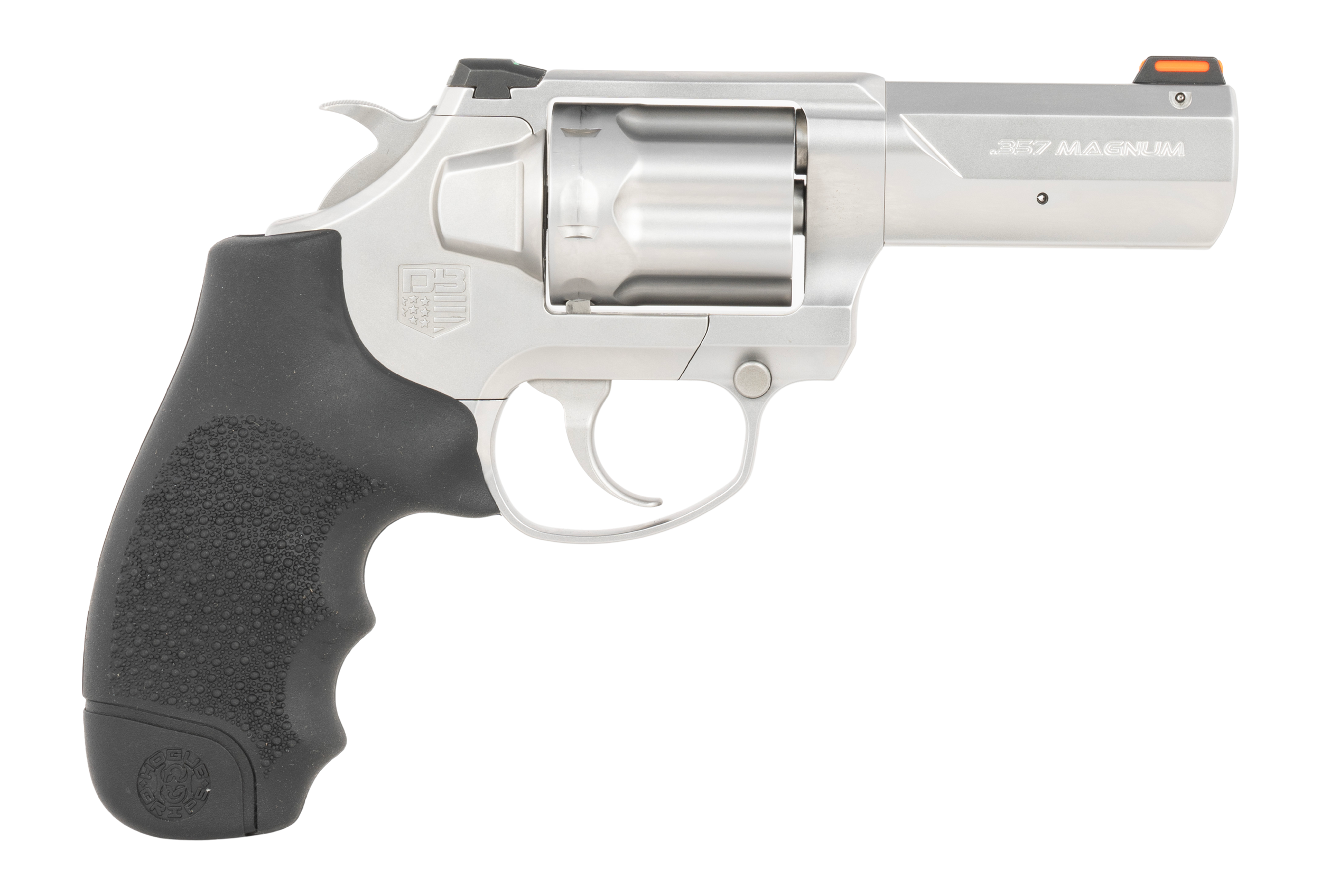 Diamondback DB0700S713 SDR DA/SA 357 Mag/38 Special +P 6 Shot 3" Glass Bead Stainless Steel Barrel, Cylinder & Frame, Black Hogue Rubber Grip, Exposed Hammer