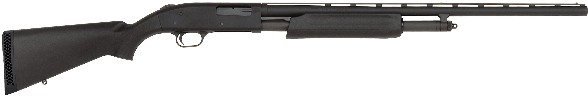 Mossberg 56436 500 All Purpose Full Size 20 Gauge Pump 3" 5+1 26" Matte Blued Vent Rib Barrel, Matte Blued Integral Scope Mount Steel Receiver, Fixed Black Synthetic Stock, Right Hand, Accu-Set Chokes