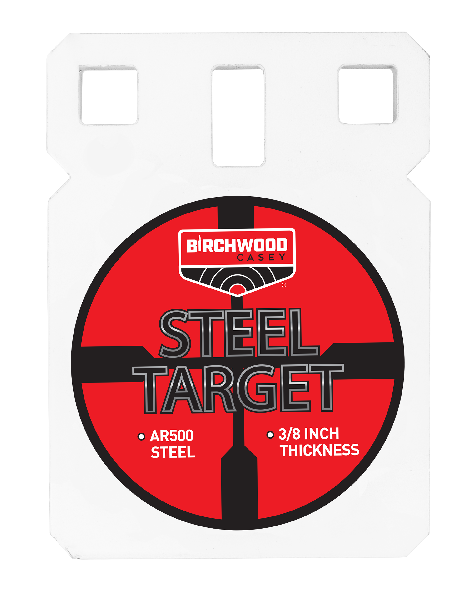 Birchwood Casey BC-SQR4-38 Centerfire Target 3/8" AR500 Steel 4" Square Gong
