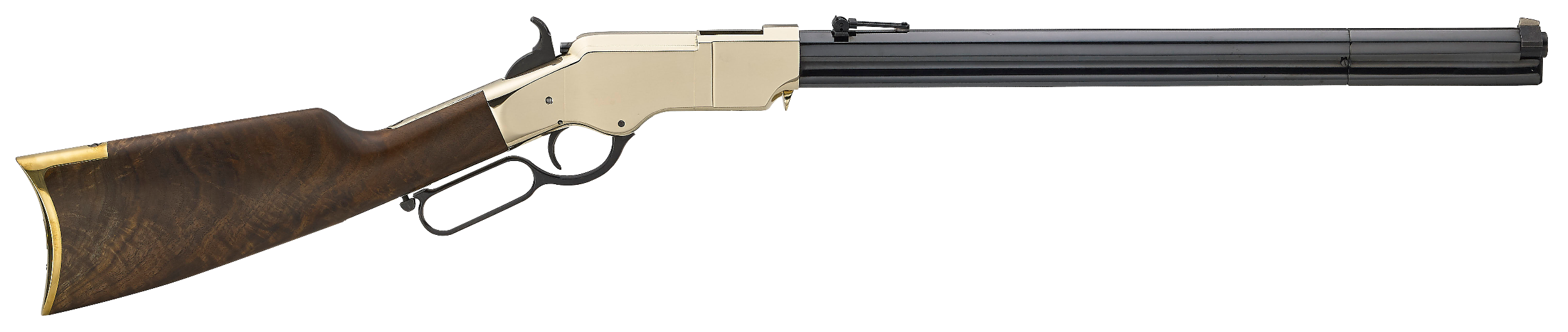 Henry H011R Original Rare Carbine Full Size 44-40 Win 10+1 20.50" Blued Octagon Barrel, Brass Polished Brass Receiver, Fancy American Walnut Wood Stock Right Hand