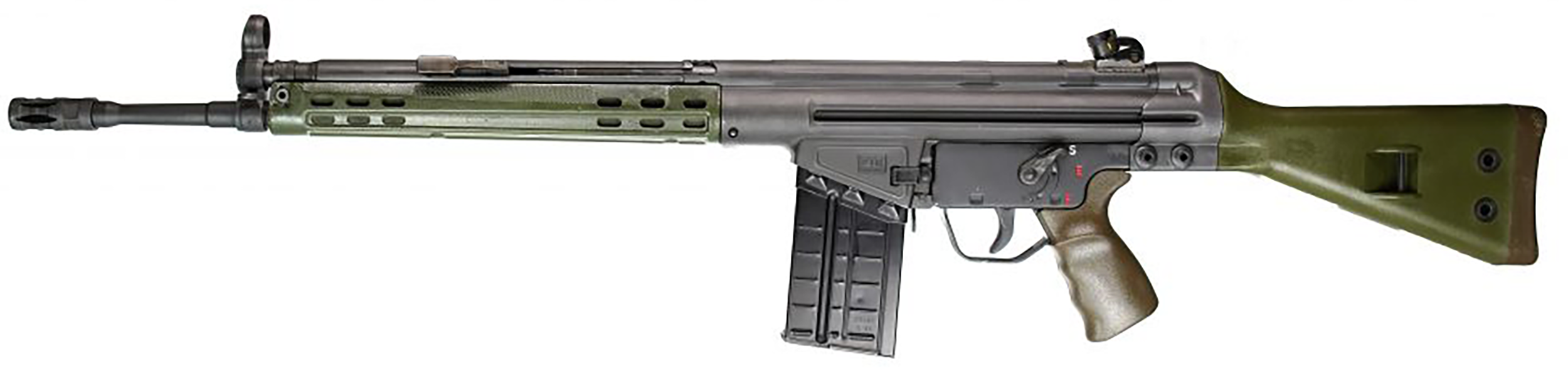 PTR 100 GI  *Reconditioned 308 Win,7.62x51mm Nato 18" 20+1, Black Parkerized Reciever, Green Synthetic Furniture (Stock May Be Blemished)
